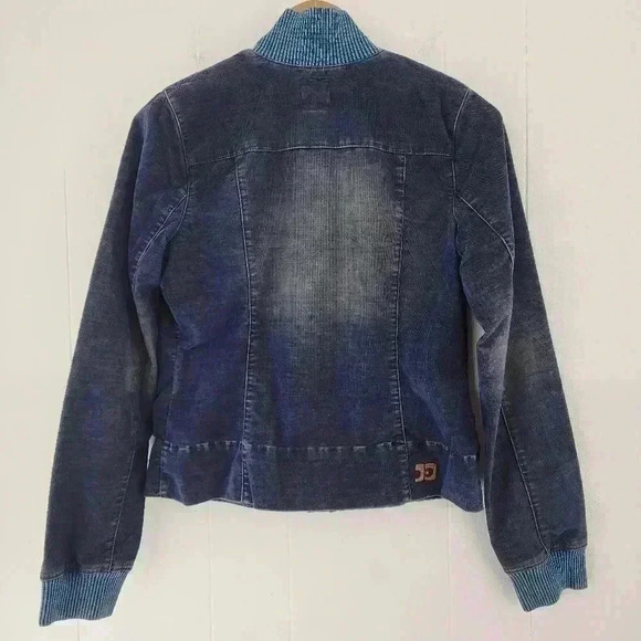 Joe's Jeans Zip up Mock neck Velvet Bomber Jacket Women's M - Picture 2 of 13